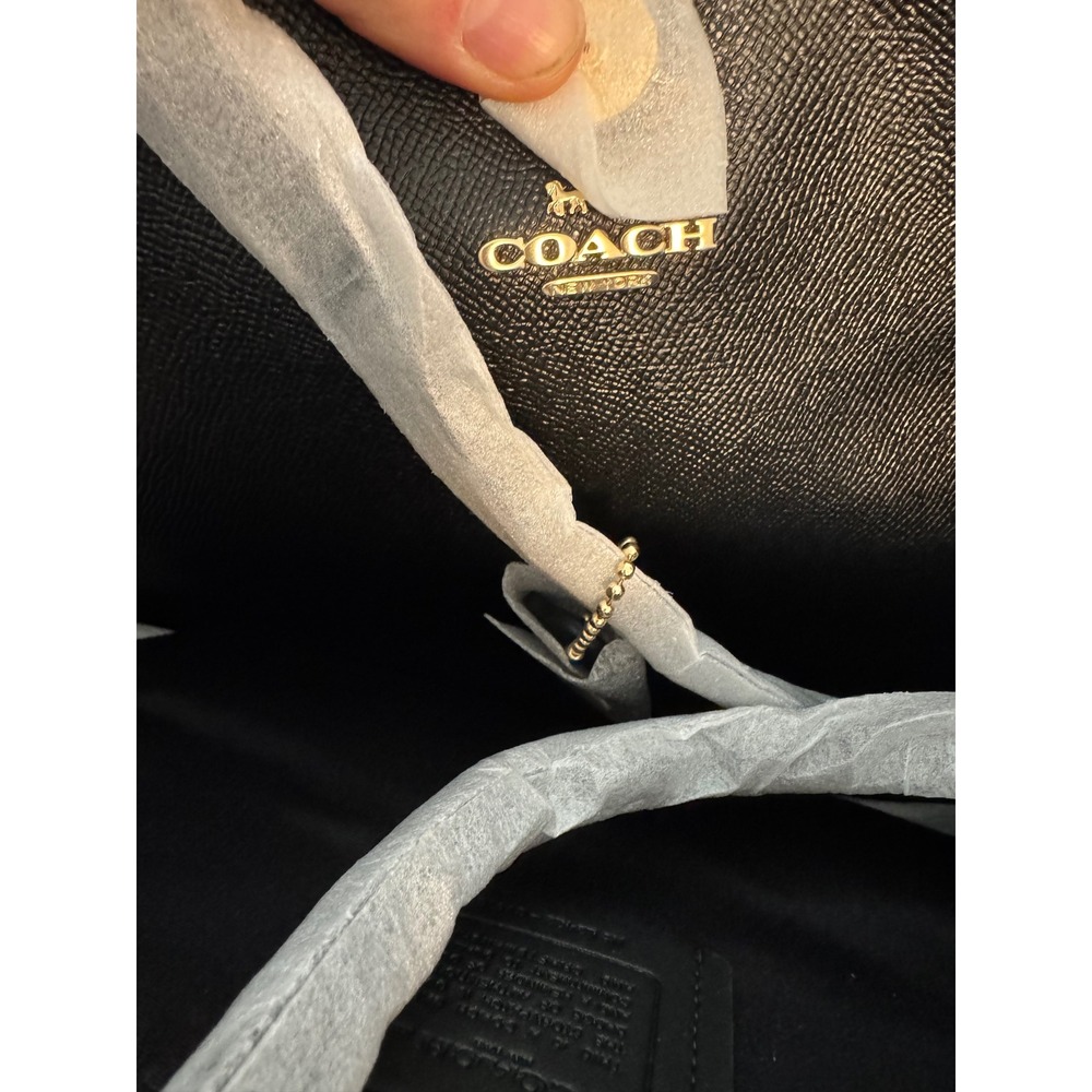 Coach City Tote in Signature Canvas Walnut Black CV976 IMXAQ Womens Bag - Picture 10 of 14